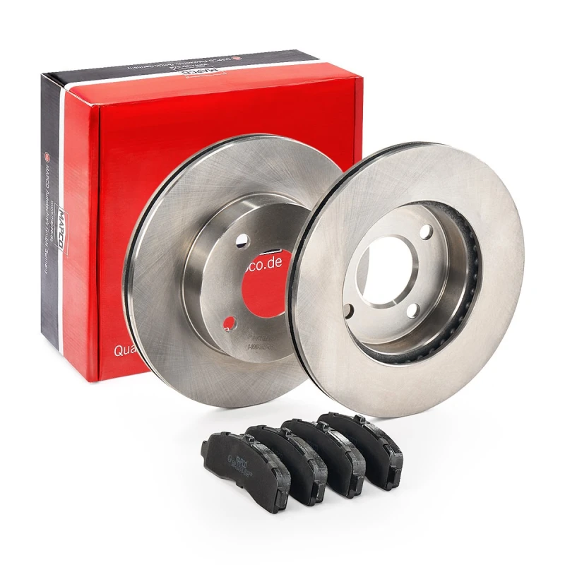 Image of MAPCO 47518 Brake disc and pads set Front Axle, Brake Disc Type: Vented Brake Set,disc brakes (3405)