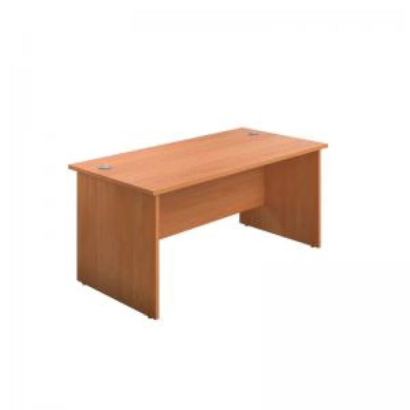 Image of Jemini Rectangular Panel End Desk 1200x800x730mm Beech KF804345