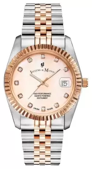 Image of Jacques Du Manoir NRO.37 Inspiration 36mm Rose Gold Dial Watch