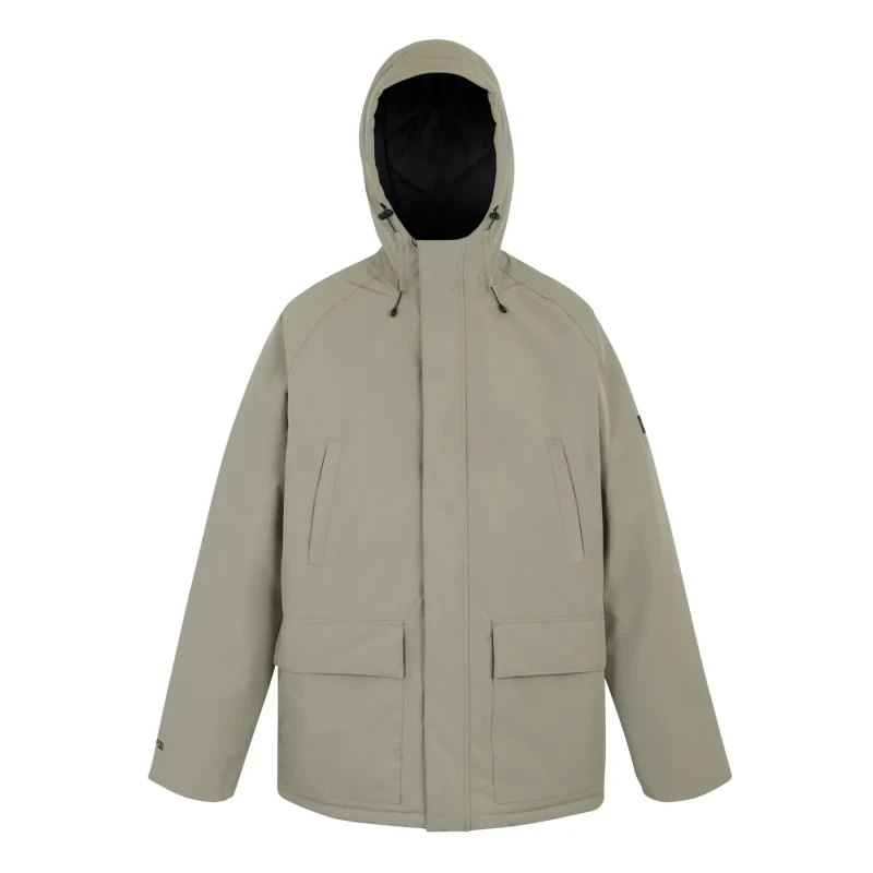 Image of Regatta Regatta Men Savon Hooded Waterproof Breathable Insulated Jacket in Orange Size: Medium Orange M Male 5063516100850