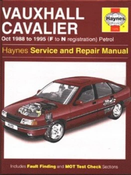 Image of Vauxhall Cavalier Service and Repair Manual by Haynes Publishing Hardback