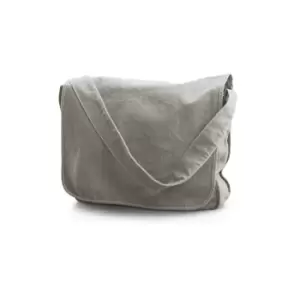 image of Bags By Jassz Canvas Messenger Bag (One Size) (Mid Grey)