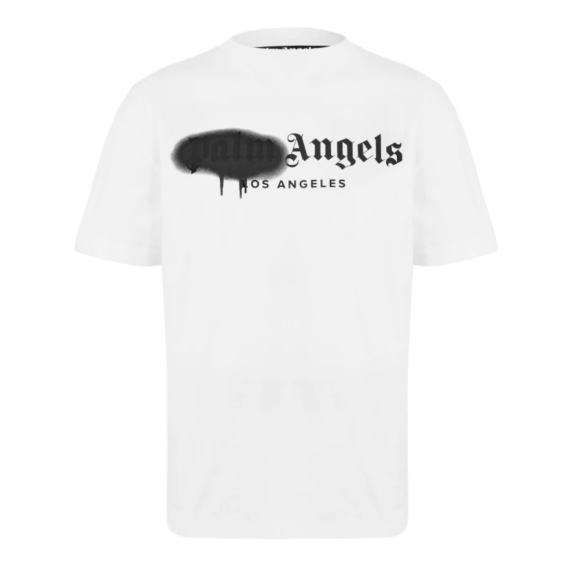 Image of Palm Angels Mens Paris T-Shirt White Black male XL