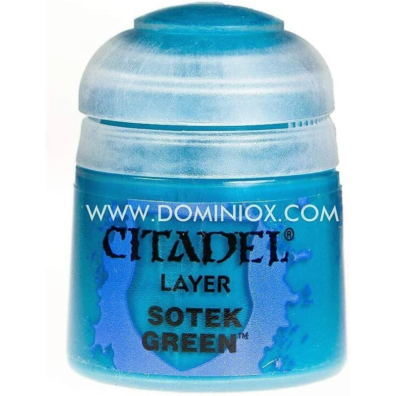 Image of Citadel Games Workshop Colour Layer: Sotek Green (12ml) Paint Multi
