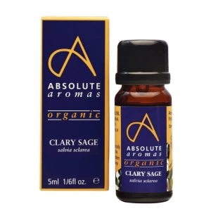 Image of Absolute Aromas Organic Clary Sage Pure Essential Oil 5ml for Aromatherapy Use