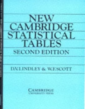 Image of New Cambridge Statistical Tables by D. V. Lindley Paperback
