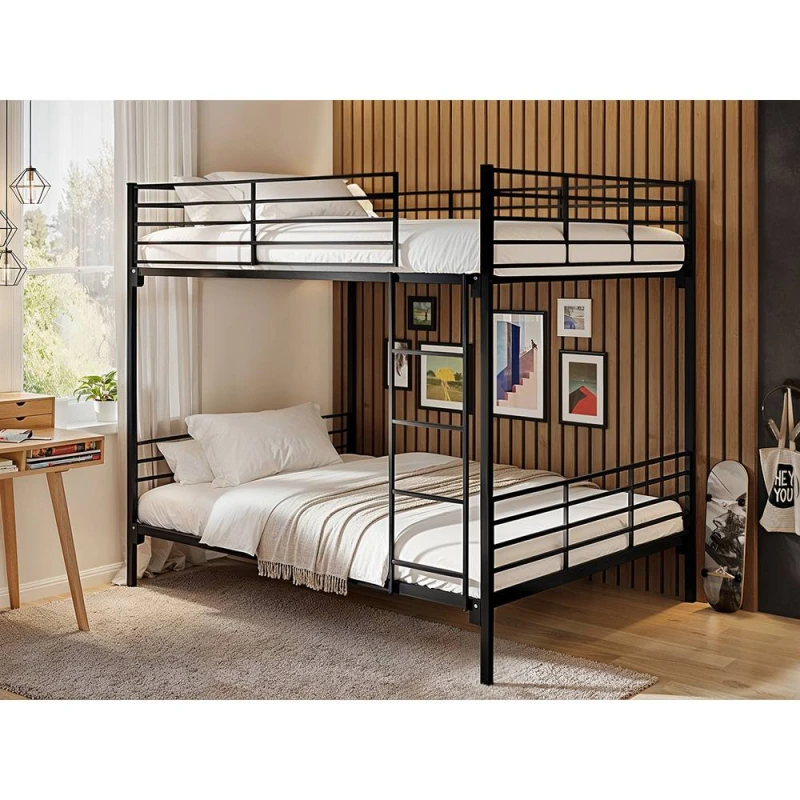 Image of Flair Metayal Bunk Black Metal Size: Small Double Black Unisex Small Double
