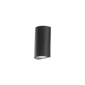 Image of Fan Europe ZONDA Outdoor LED 2 Light Up Down Light Anthracite, IP54 630lm 4000K 9x6.5x16cm