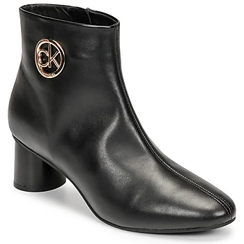 Image of Calvin Klein Jeans CYLINDER ANKLE BOOT womens Mid Boots in Black,4,5,5.5,6.5,7.5