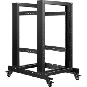 Image of VEVOR Open Frame Server Rack Network Server Rack 15U 4 Post 19" Steel Relay Rack