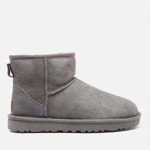 Image of UGG Womens Classic Mini II Sheepskin Boots - Grey - UK 7