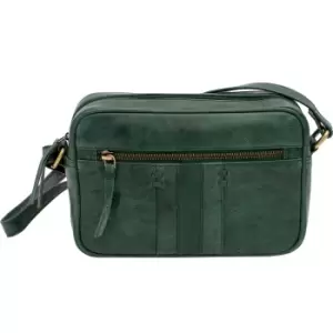 Image of PRIMEHIDE Arizona Leather Shoulder Bag - Green