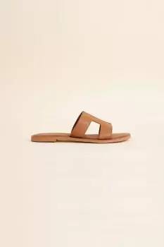 Image of Leather Cut-Out Detail Sliders