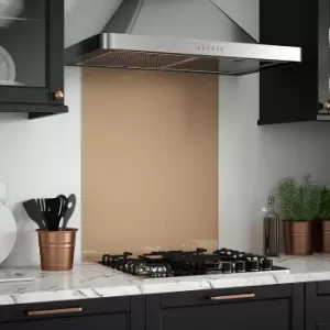 Image of Rose Gold Glass Kitchen Splashback 600mm X 750mm