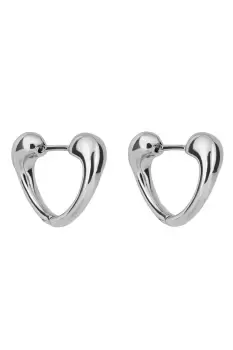 image of Doughnut Heart Hoop Earring