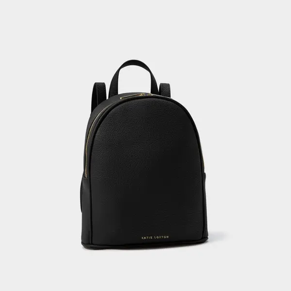 image of Katie Loxton Black Cleo Backpack & Card Holder KLB2840