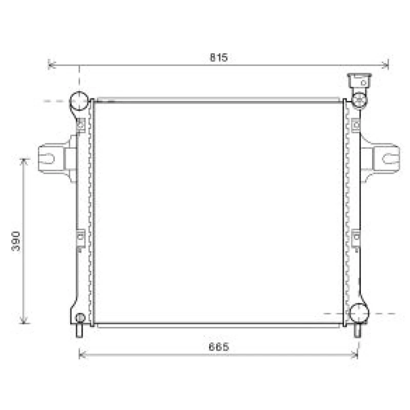 Image of Engine radiator DIEDERICHS DCM2125