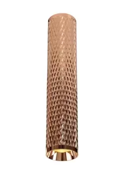 Image of 30cm Surface Mounted Ceiling Light, 1 x GU10, Rose Gold