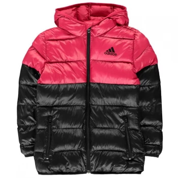 adidas Padded Jacket Junior Girls - Black/Pink