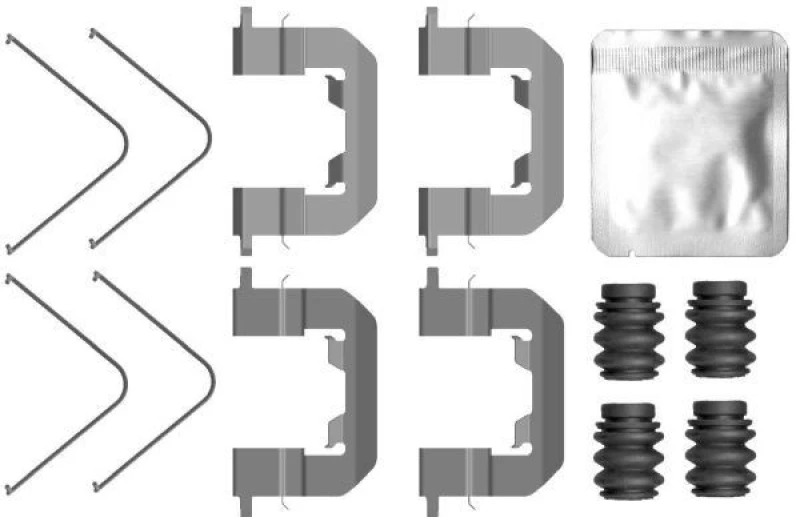 Image of Brake pad fitting kit TEXTAR 82556600