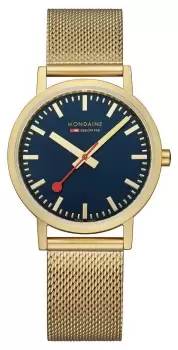 Image of Mondaine A660.30314.40SBM Classic 36mm Blue Dial IP Watch