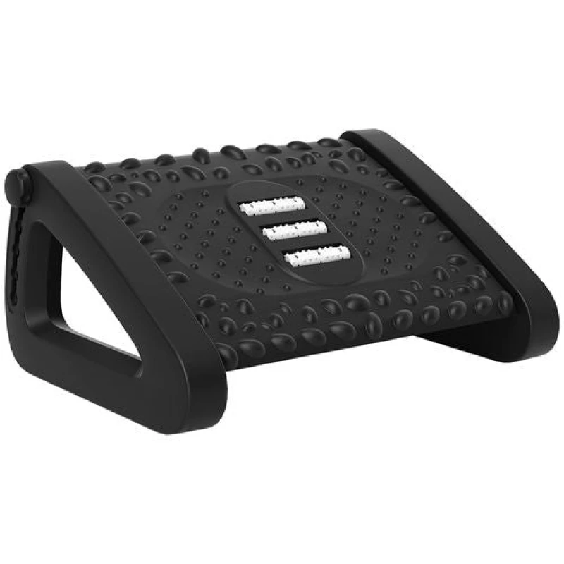 Image of Homcom Non-Slip Foot Rest Under Desk Office Footrest With Adjustable Height, Black 922-011V00BK