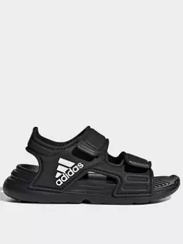 Image of adidas Sportswear Adidas Unisex Infant Altaswim, Black/White, Size 3 Younger