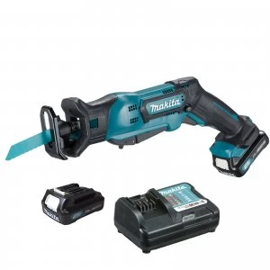 image of Makita JR103 10.8v Cordless CXT Reciprocating Saw 2 x 2ah Blutooth Li ion Charger Case