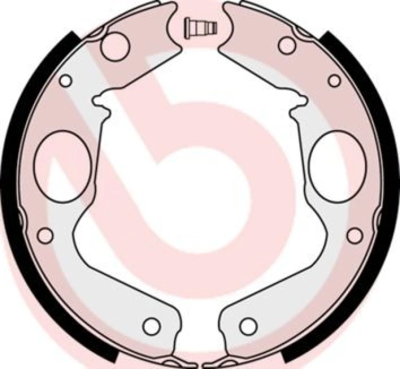 Image of BREMBO Handbrake shoes BREMBO S 54 518
