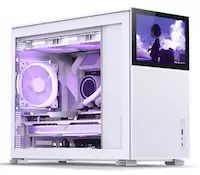 Image of Jonsbo D31 Mesh Screen Micro-ATX PC Case - White, Tempered Glass