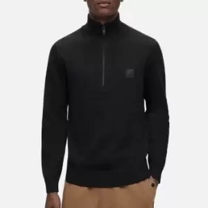 Image of BOSS Orange Mens Kanobix Turtle Neck Jumper - Black - S