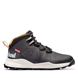 Image of Timberland Brooklyn Lace-up Trainer For Junior In Black Kids, Size 3.5