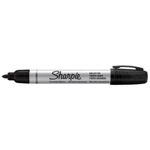 image of Sharpie Metal Permanent Marker Bullet Tip Black Pack of 12 Pens