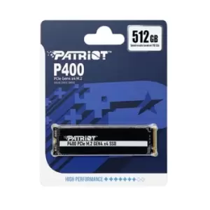 Image of Patriot P400 512GB NVMe PCIe M.2 Gen4 Internal SSD