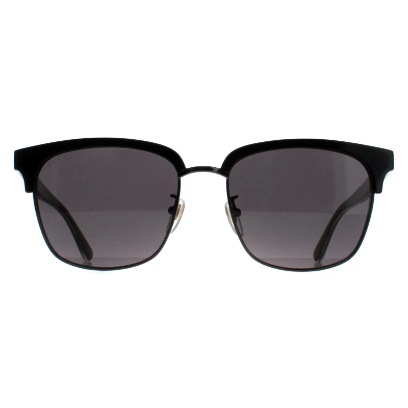 Image of Gucci Gucci Men Square Black and Grey Grey GG0382S Black One Size Male 889652176833