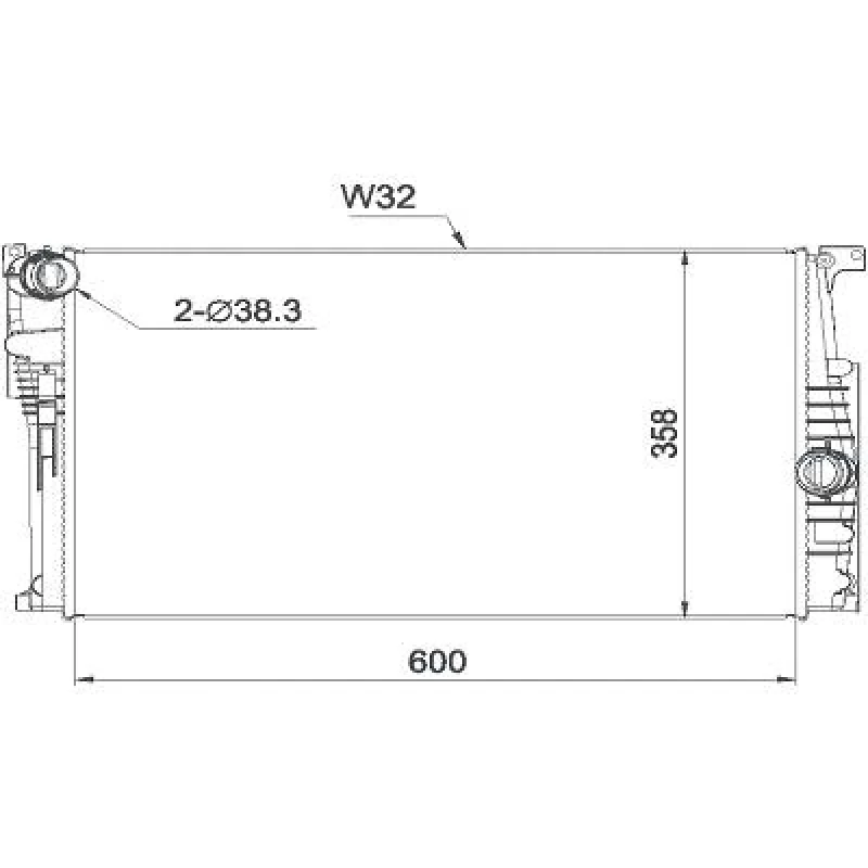 Image of Engine radiator DIEDERICHS DCM1597