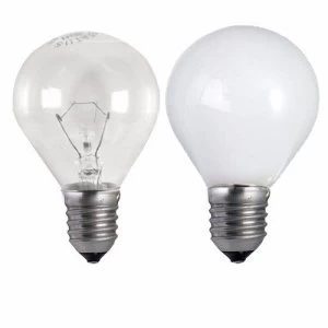 Image of Status 25W Edison Screw Golf Ball Bulb - Clear - 10 Pack