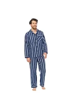 image of Striped Flannel Pyjama Set