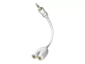 image of Inakustik 00310302 audio cable 0.1 m 3.5mm 2x 3.5mm White