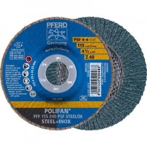 image of PFERD 67664115 POLIFAN-serrated washer PFF 115 Z40 PSF STEELOX Diameter 115mm 10 pc(s)