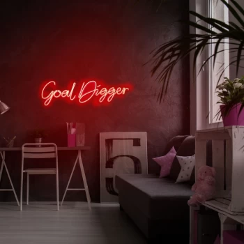 Image of Goal Digger - Red Red Wall Lamp