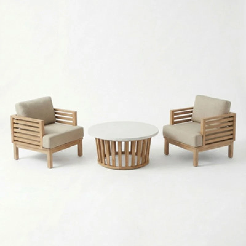 Image of Royalcraft Amira 2-Seater Bistro Set With Coffee Table