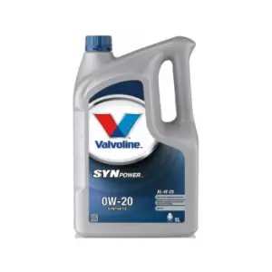 Image of 0w20 Fully Synthetic SynPower XL-IV C5 0W20 5 Litre Engine Oil - 882861 - Valvoline