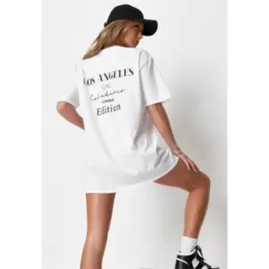 image of Missguided Oversized T Shirt - White