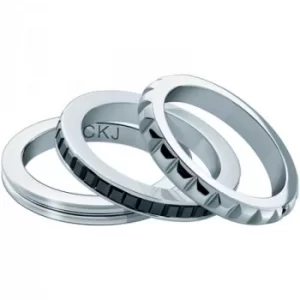 Image of Ladies Calvin Klein Stainless Steel Size L Astound Ring Size L.5