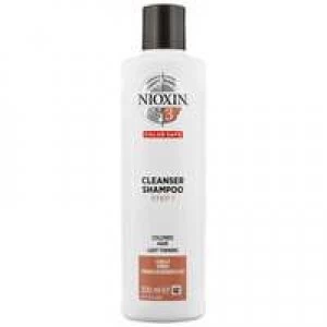 image of Nioxin 3D Care System System 3 Step 1 Color Safe Cleanser Shampoo: For Colored Hair And Light Thinning 300ml