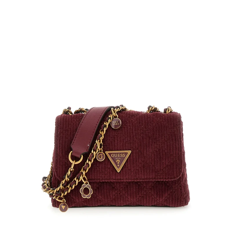 Image of Guess Womens shoulder bag with 2 compartments Guess Giully II Rouge Female TU