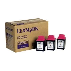 Image of Lexmark 85 Tri Colour Ink Cartridges