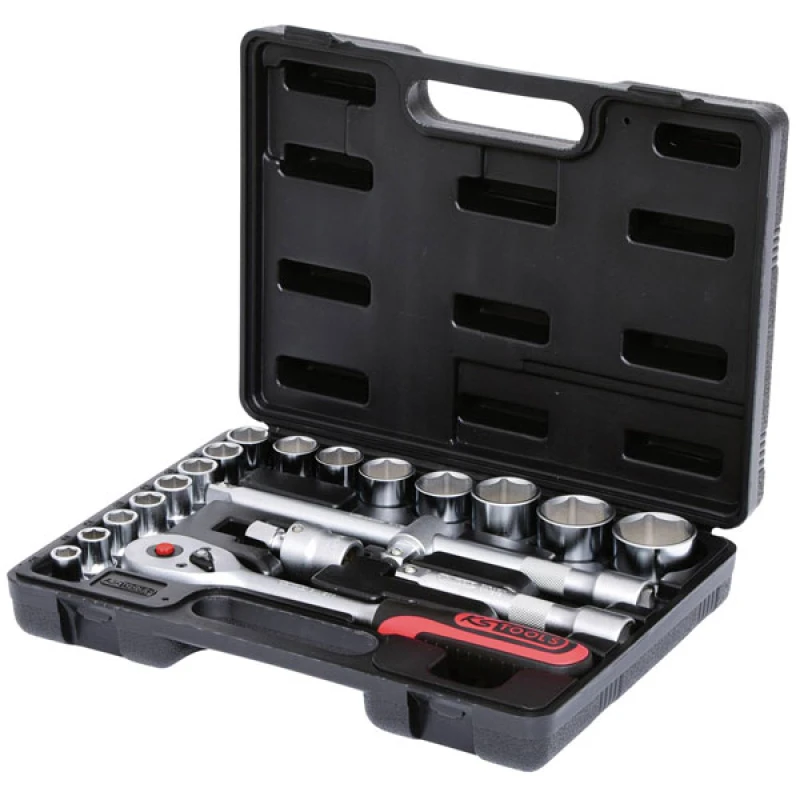 Image of KS Tools 917.0610 1/4" Hexagonal Socket Set, Deep, 10 Pcs 4-13mm 917.0610