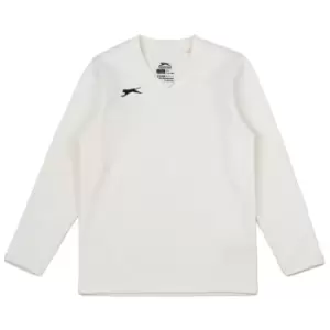 image of Slazenger Aero Long Sleeve Sweater Juniors - White